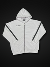 White “Forever The Highest” zip-up jacket